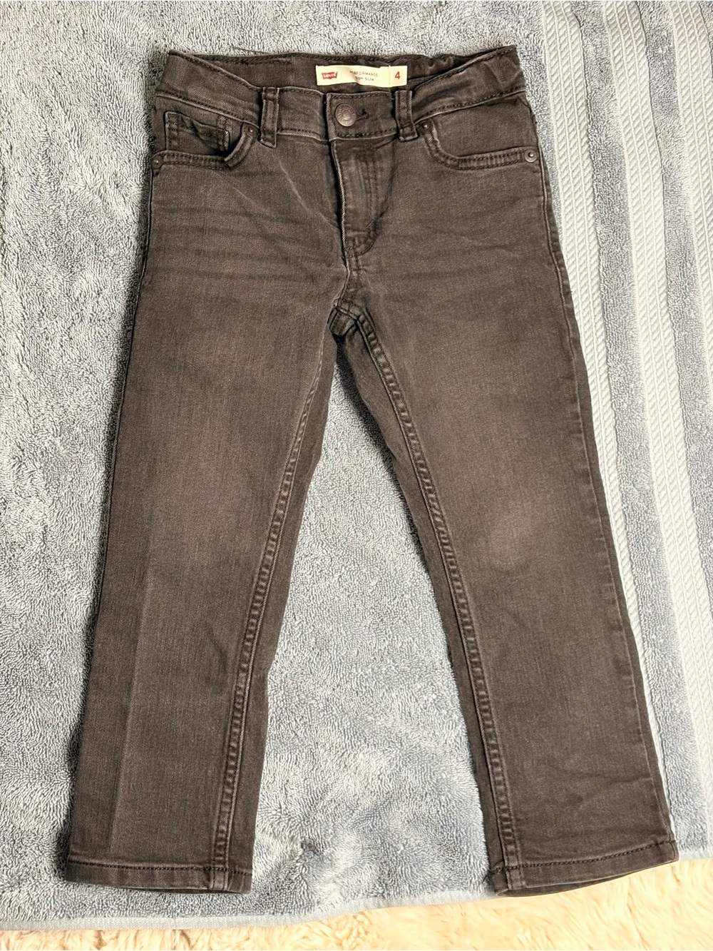 Levi's Kids Dark Gray Straight-Leg Jeans